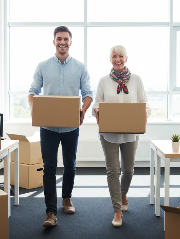 commercial office moving services by kams movers